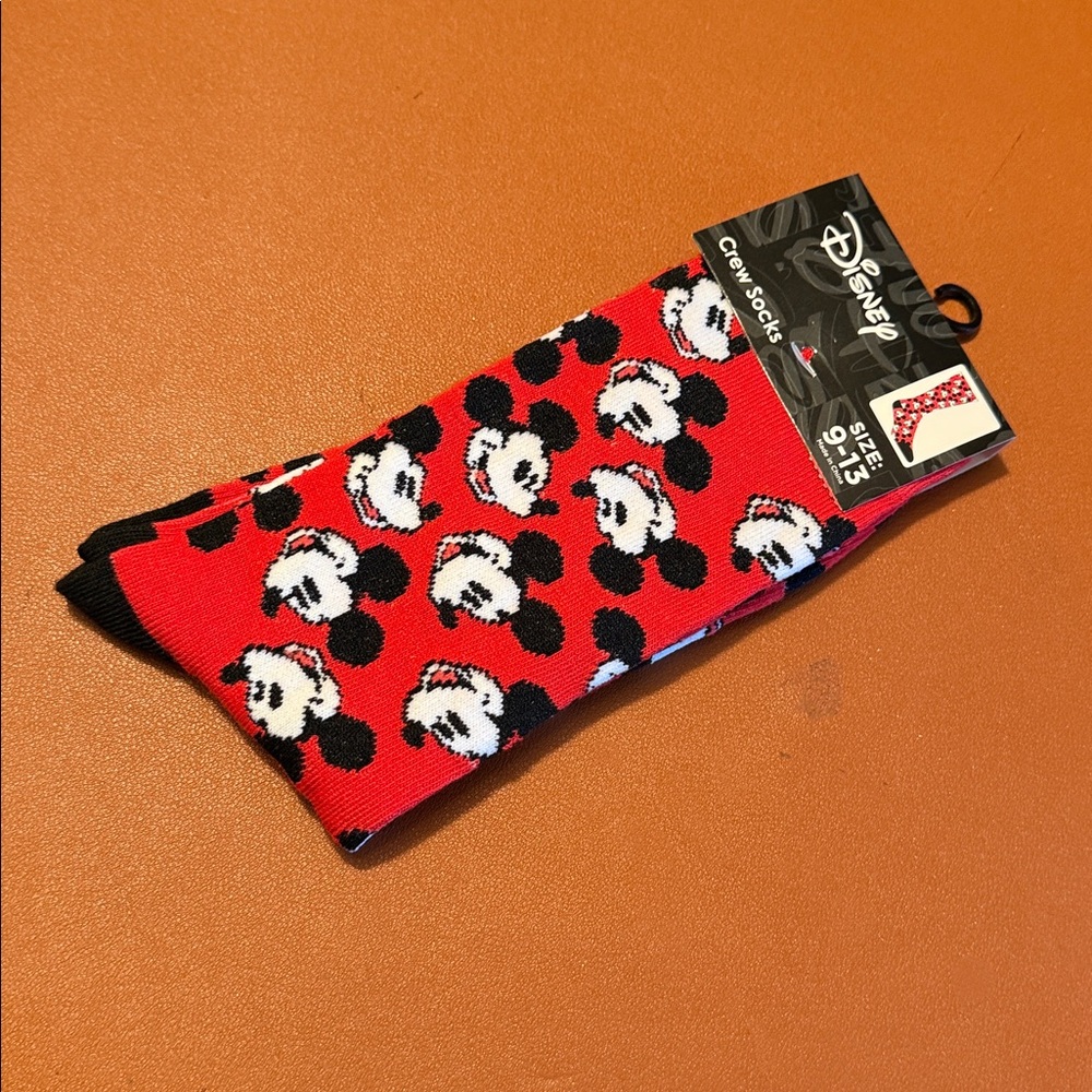 Disney Red and Black Mickey Mouse Socks - Picture 3 of 8